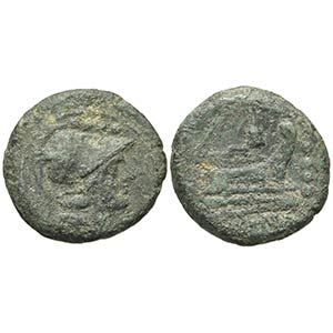 Meta series, Rome, Triens, ca. 206-195. AE ... 