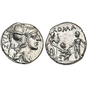 Ti. Veturius, Denarius, Rome, 137 BC. AR (g ... 