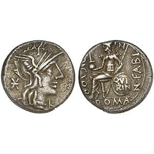 Numerius Fabius Pictor, Denarius, Rome, 126 ... 