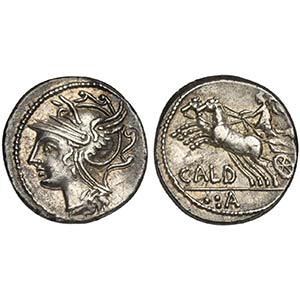 C. Coelius Caldus, Denarius, Rome, 104 BC. ... 