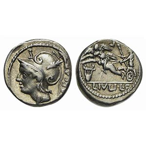 L. Julius L.f. Caesar, Denarius, Rome, 103 ... 