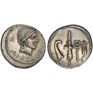 C. Norbanus, Denarius, Rome, 83 BC. AR (g ... 