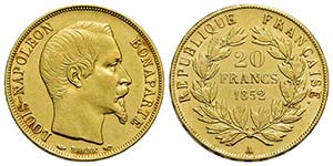 FRANCIA - Luigi Napoleone (1852) - 20 ... 