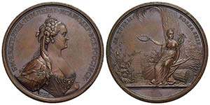 RUSSIA - Caterina II (1762-1796) - Medaglia ... 