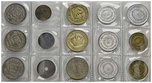Estere - Lotto di 15 monete Varie