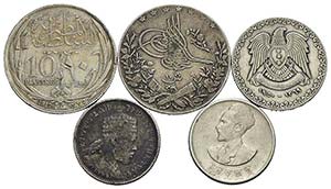 Estere - Lotto di 5 monete di area araba - ... 