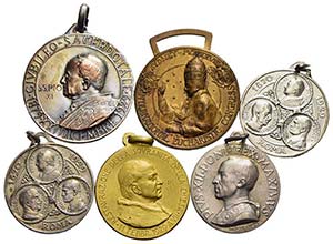Medaglie - Lotto di 6 medaglie di piccolo ... 