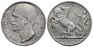 Vittorio Emanuele III (1900-1943) - 10 Lire ... 