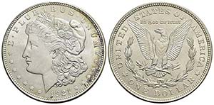 U.S.A. - Dollaro - 1921 - Morgan - AG Kr. ... 