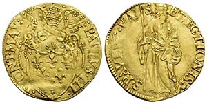 ROMA - Paolo III (1534-1549) - Scudo doro - ... 
