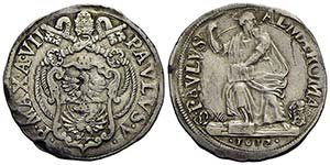 ROMA - Paolo V (1605-1621) - Testone - 1612 ... 