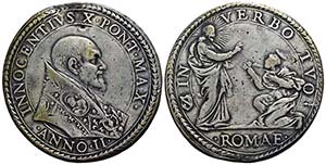 ROMA - Innocenzo X (1644-1655) - Piastra - ... 