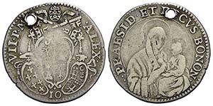 BOLOGNA - Alessandro VII (1655-1667) - Mezza ... 