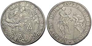 ROMA - Alessandro VII (1655-1667) - Piastra ... 