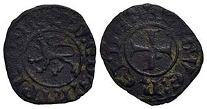 CIPRO - Ugo III (1268-1284) - Denaro - Leone ... 