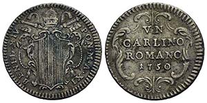 ROMA - Benedetto XIV (1740-1758) - Carlino - ... 