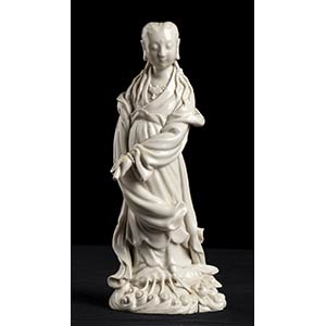 SCULTURA DI GUANYIN IN PORCELLANA BLANC DE ... 