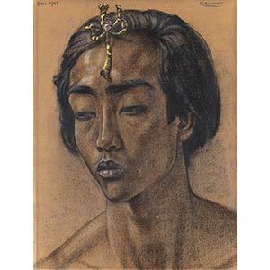 RUDOLF BONNET(1895-1978)Portrait of Balinese ... 