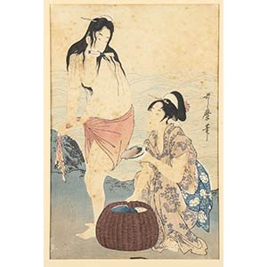 KITAGAWA UTAMARO(1753-1806)Abalone ... 