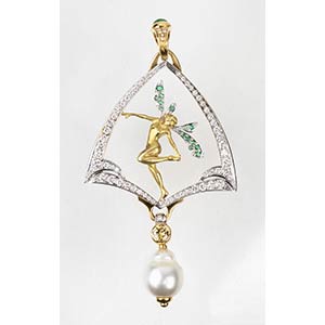 Boucheron, 18kt yellow gold pendant with ... 