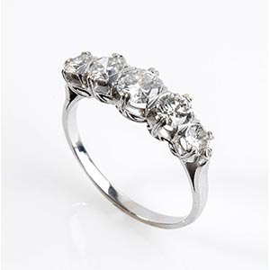 Vintage Rings  Band ring with diamons , ... 