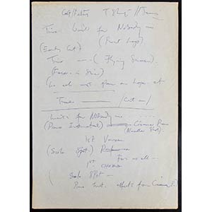Freddy Mercury (1945-1991), autographed song ... 