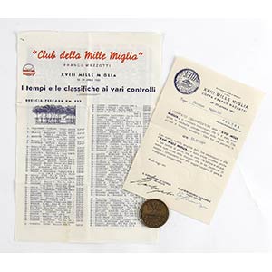 XVIII Mille Miglia, medal with ... 