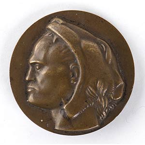 a bronze fascist medal Bronze 50 ... 