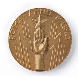 A comemorative medal Bronze, 50 mm ... 