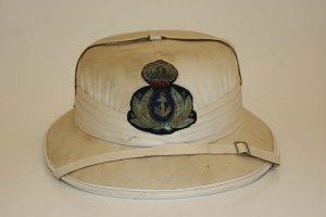 A Royal Navy tropical pith helmet
Cork ... 
