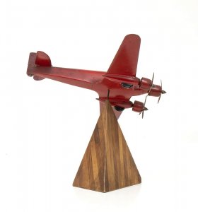 A wood airplane model SM 79 wood   ... 