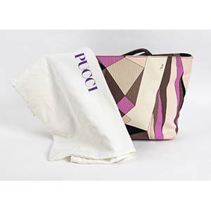 EMILIO PUCCI CANVAS SHOPPING BAG Early 2000  ... 