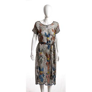 DRESS 20s   Filet Lace Embroidery dress ... 