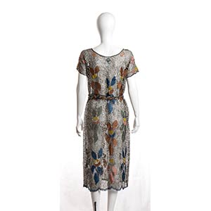 DRESS 20s   Filet Lace Embroidery ... 