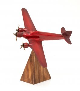 A wood airplane model SM 79 wood     A wood ... 