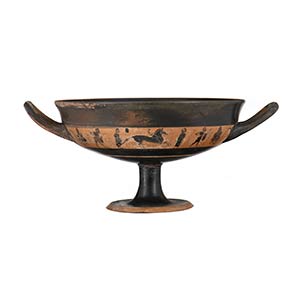 ATTIC BLACK-FIGURE BAND CUP KYLIX Near the ... 