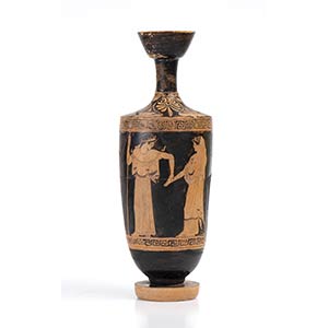 ATTIC RED-FIGURE LEKYTHOS WITH ATHENA AND ... 