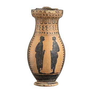 ETRUSCAN BLACK-FIGURE OLPE Early 5th century ... 