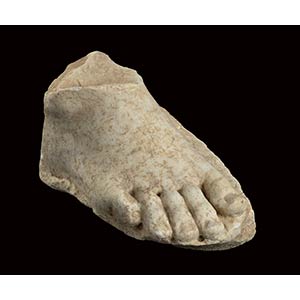 ROMAN MARBLE FOOT 1st century BC - 1st ... 