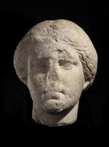 GREEK ATTIC MARBLE HEAD OF A WOMAN ... 