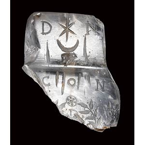 A late roman rock crystal fragment of a ... 