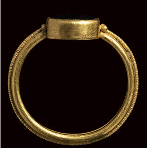 A late roman gold ring set with an ... 