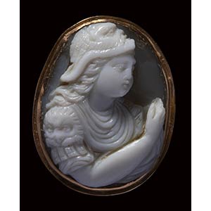 A renaissance agate cameo mounted on a ... 