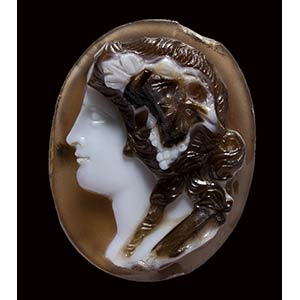 A neoclassical agate cameo. Bust of a ... 