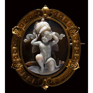 A very fine agate cameo by G.A. Girardet, ... 