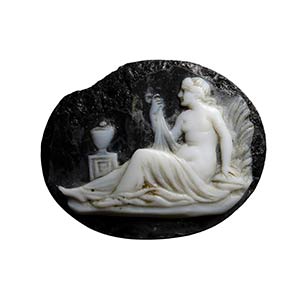 A postclassical oyster shell cameo. ... 