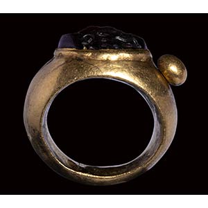 A North-West Indian gold ring with ... 