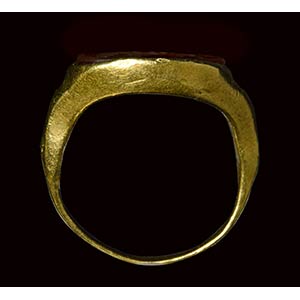 A lot of three roman gold rings ... 