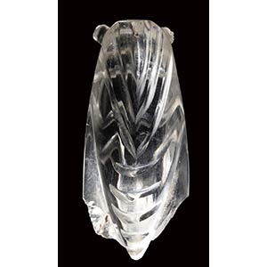 A roman rock crystal microsculpture. Cicada. ... 