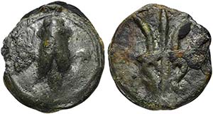 Umbria, Cast Sextans, Tuder, ca. 220-200 BC; ... 